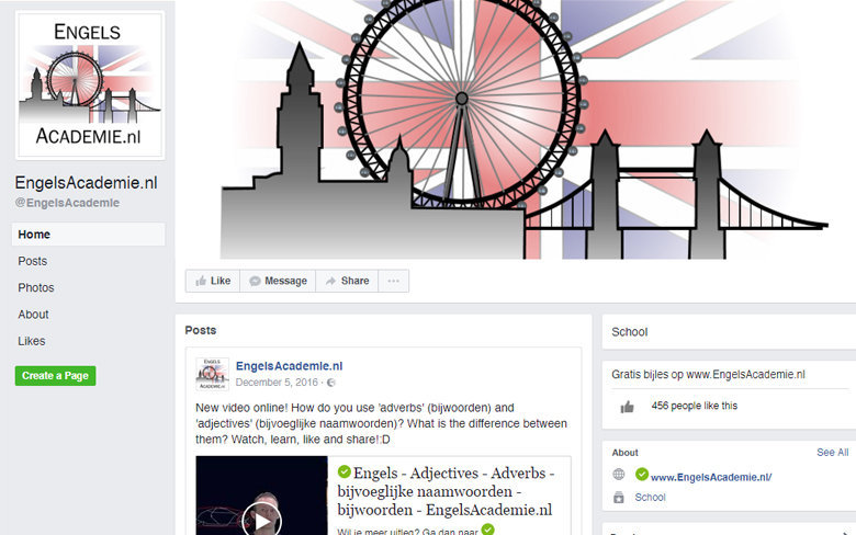 Facebook Engels Academie