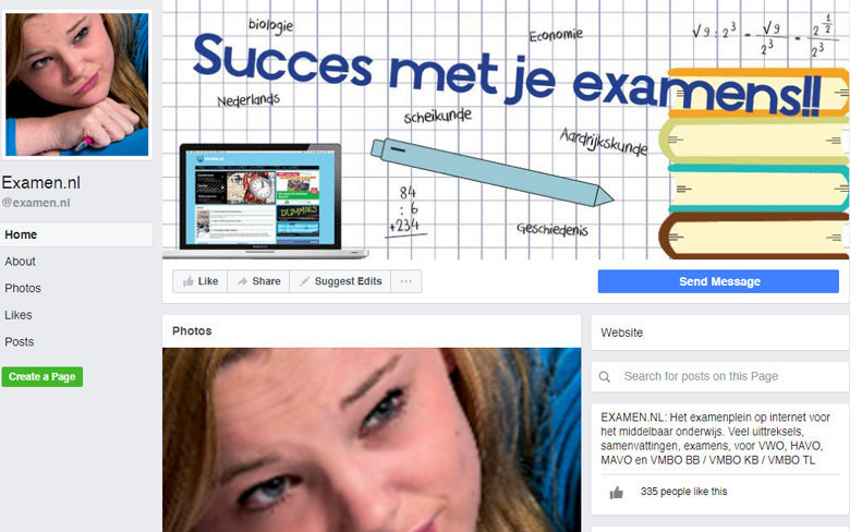 Facebook Examen.nl