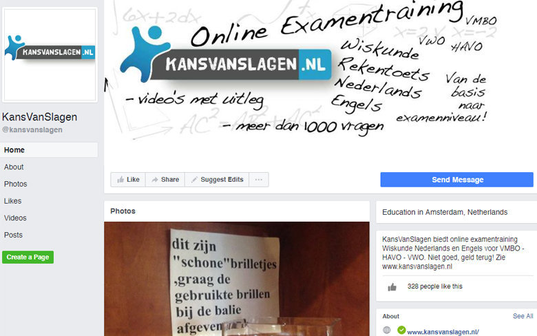 Facebook Kans van Slagen