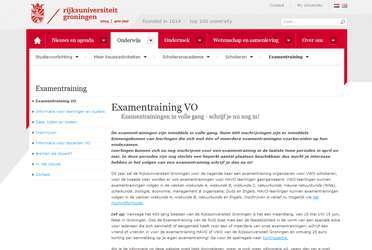 Rijksuniversiteit Groningen Examentraining