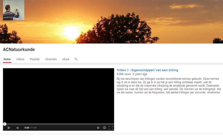 YouTube ACNatuurkunde