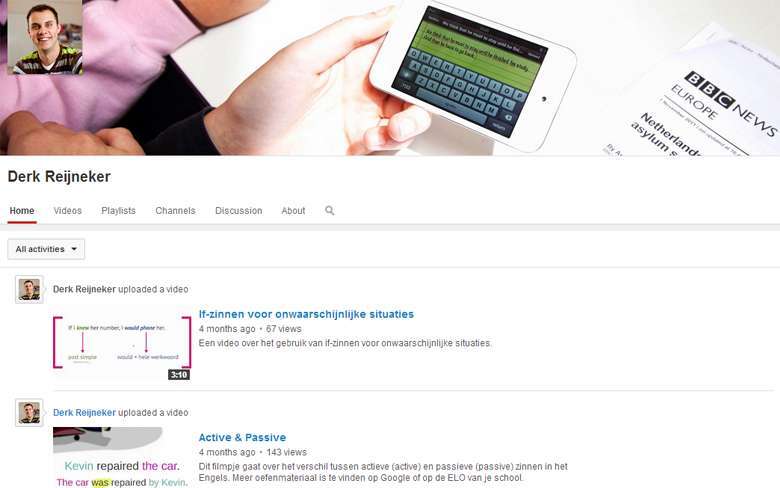 YouTube Derk Reijneker