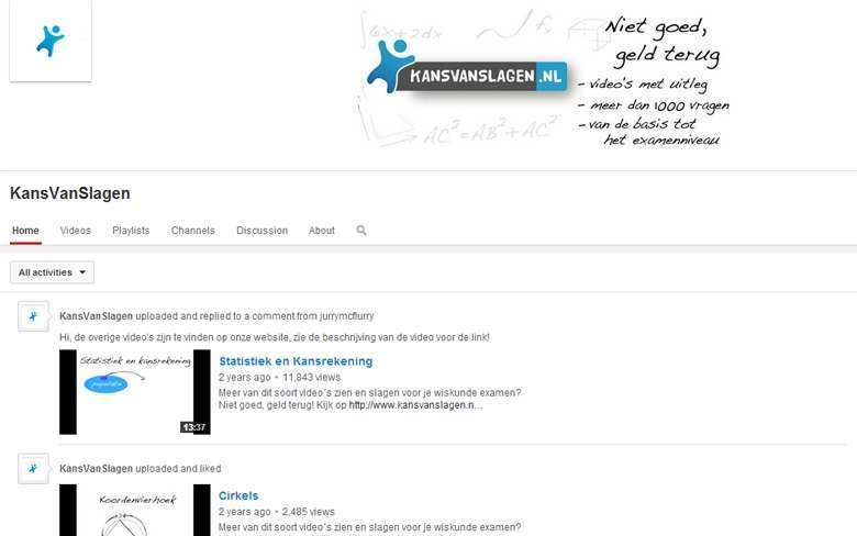 YouTube Kans Van Slagen