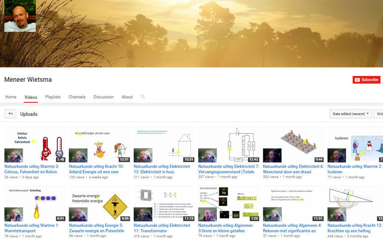 YouTube Meneer Wietsma